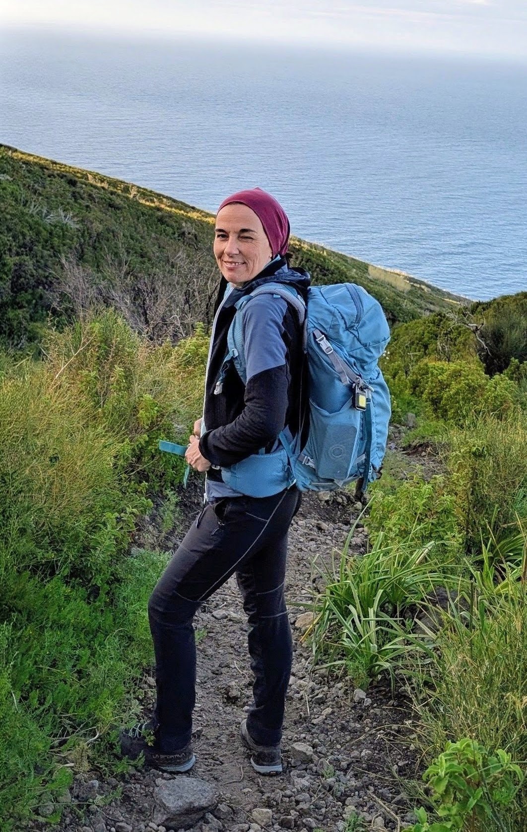 Stefany, the owner of Stromboli Adventures tour company. She is a licensed guide and a good story-teller.